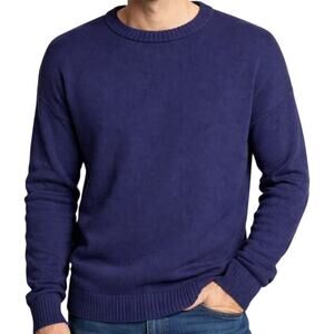 Malo Long Sleeve Sweater 100% Cashmere Knitted Pullover Navy Blue 3X